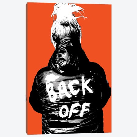 Back Off - Orange Canvas Print #GHO112} by Gary Hogben Canvas Artwork