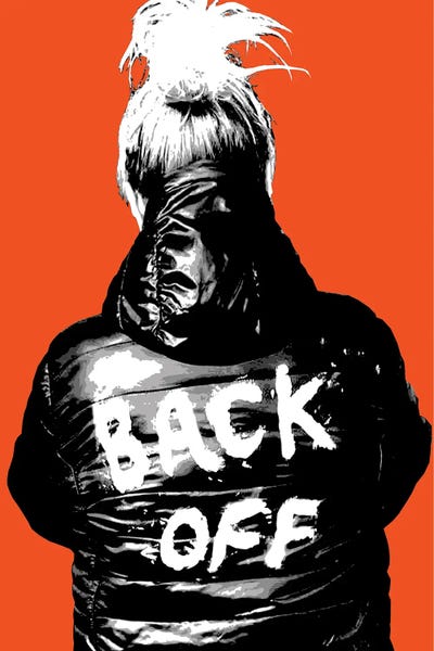 Gary Hogben: Back Off - Orange by Gary Hogben