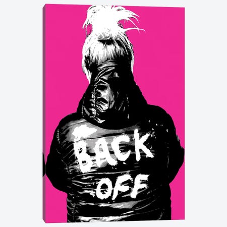 Back Off - Pink Canvas Print #GHO113} by Gary Hogben Canvas Artwork