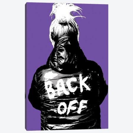 Back Off - Purple Canvas Print #GHO114} by Gary Hogben Canvas Art Print
