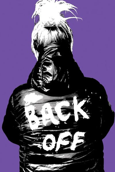 Gary Hogben: Back Off - Purple by Gary Hogben
