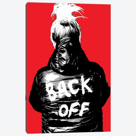 Back Off - Red Canvas Print #GHO115} by Gary Hogben Art Print