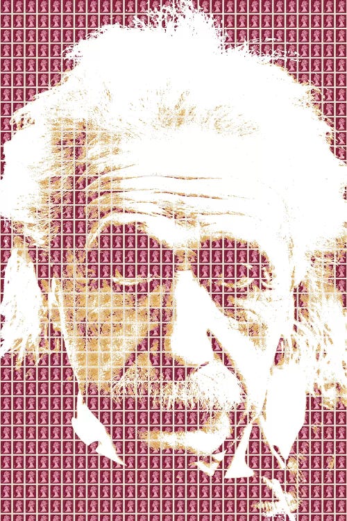 Einstein Maroon by Gary Hogben wall art