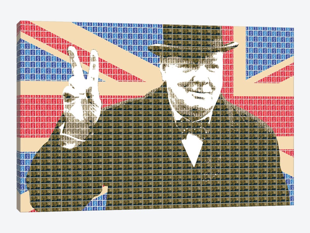 Churchill Victory by Gary Hogben 1-piece Canvas Art