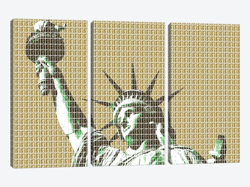 Liberty - Gold by Gary Hogben 3-piece Canvas Art