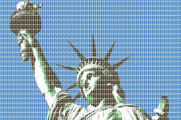 Gary Hogben: Liberty - Blue by Gary Hogben