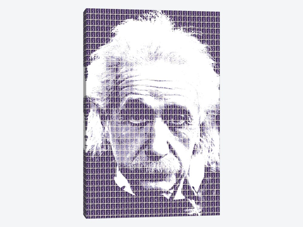 Einstein Purple by Gary Hogben 1-piece Art Print