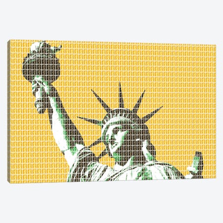 Liberty - Yellow Canvas Print #GHO134} by Gary Hogben Canvas Print