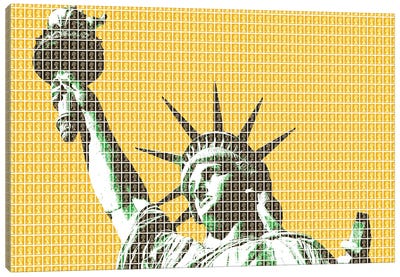 Liberty - Yellow Canvas Art Print - Gary Hogben