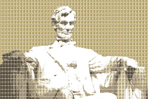 Lincoln Memorial - Gold