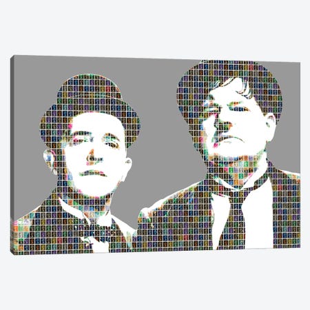 Stan and Ollie Canvas Print #GHO139} by Gary Hogben Canvas Art