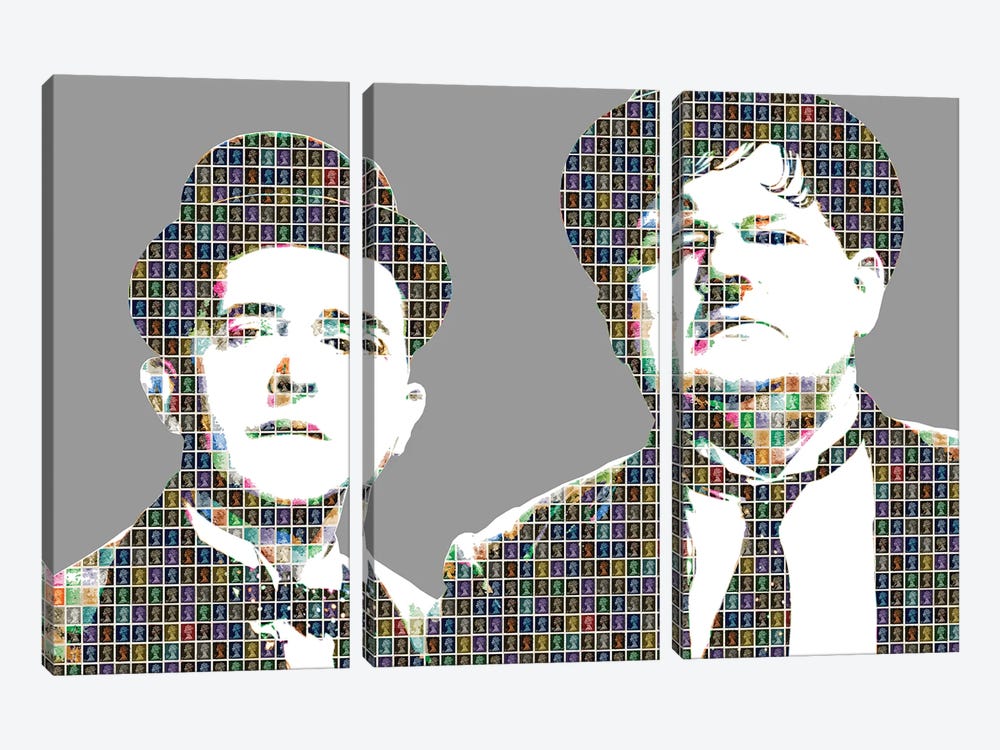 Stan and Ollie 3-piece Canvas Art