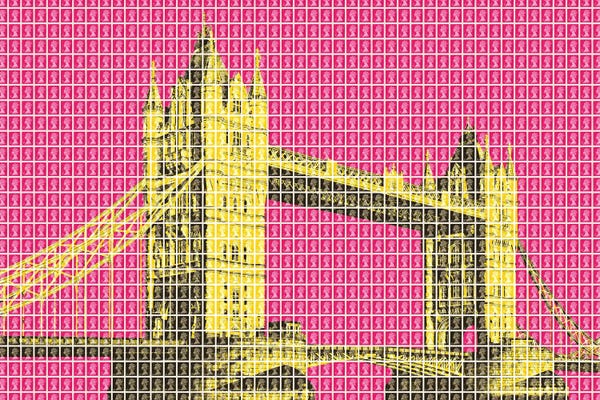 Gary Hogben: Tower Bridge - Pink by Gary Hogben