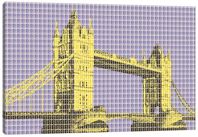 Tower Bridge - Violet Canvas Art Print - Tower Bridge