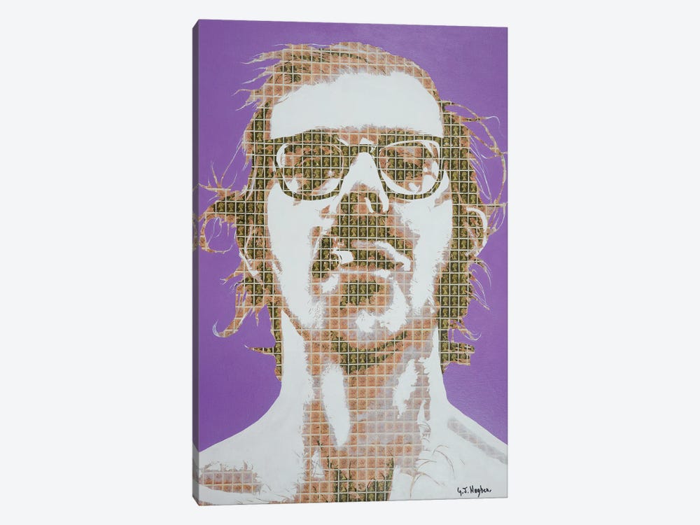 Chuck Close by Gary Hogben 1-piece Canvas Art Print