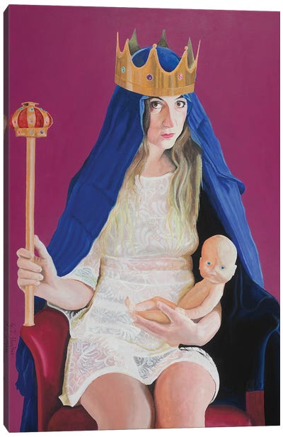 Madonna And Child Canvas Art Print - Gary Hogben