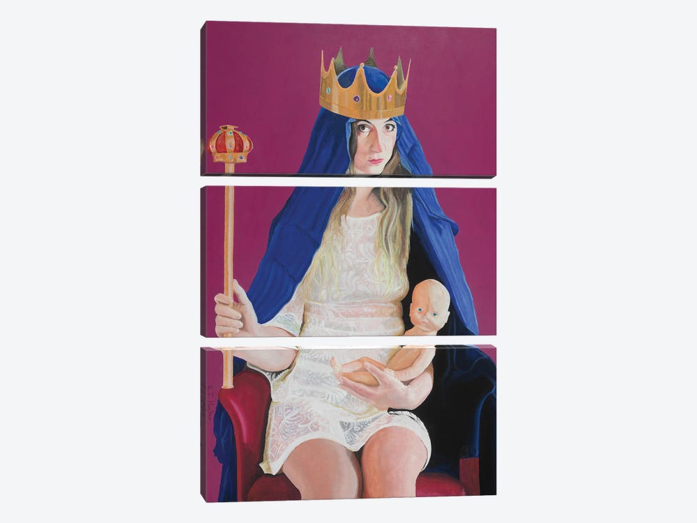 Madonna And Child by Gary Hogben 3-piece Canvas Print