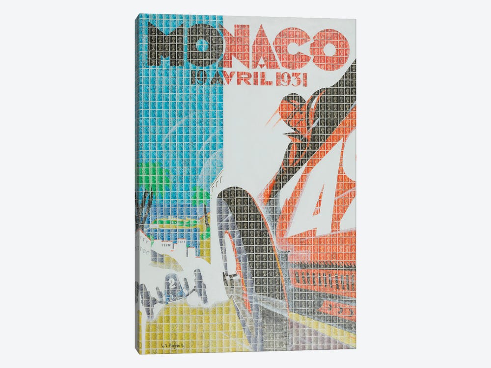 Monaco XXXI by Gary Hogben 1-piece Canvas Art Print
