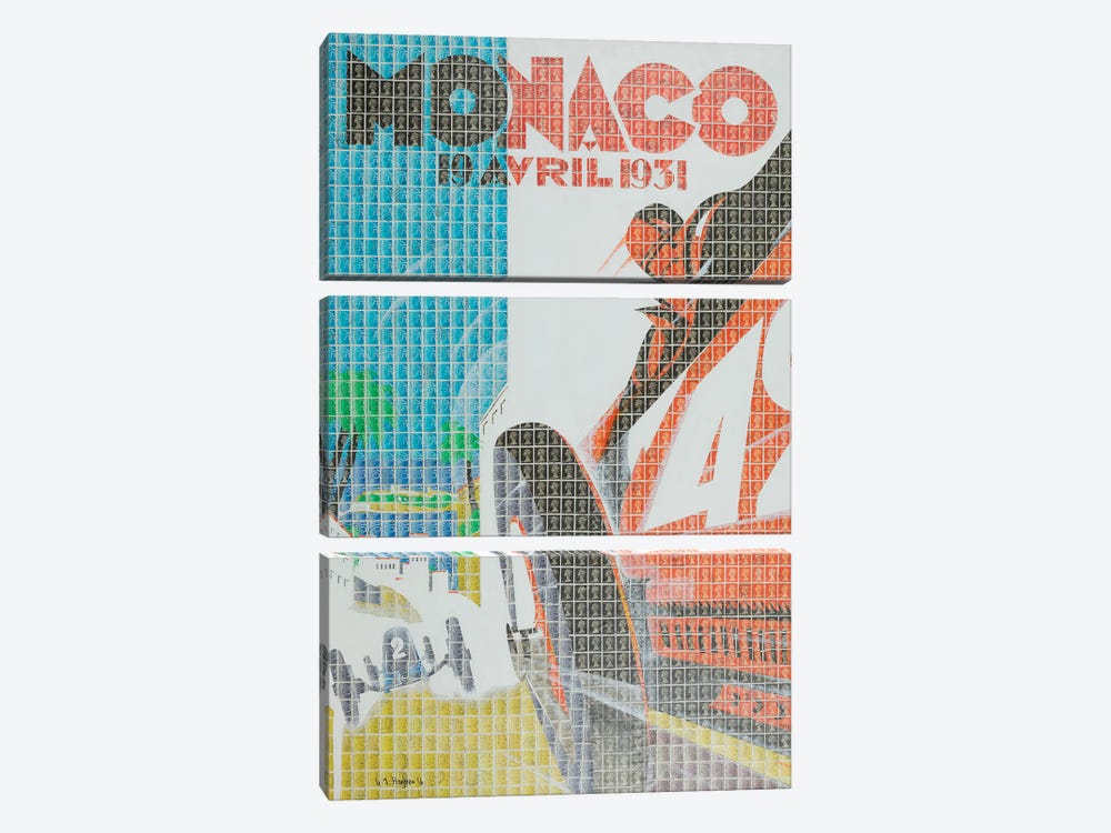 Monaco XXXI by Gary Hogben 3-piece Canvas Print