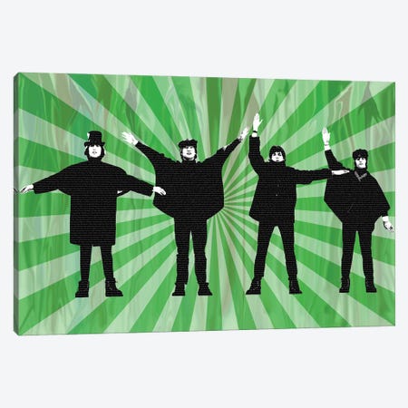 Beatles Help II Green Canvas Print #GHO163} by Gary Hogben Canvas Print