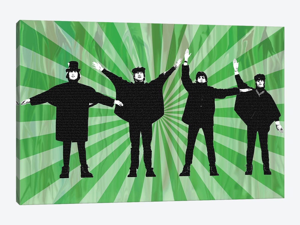 Beatles Help II Green by Gary Hogben 1-piece Art Print