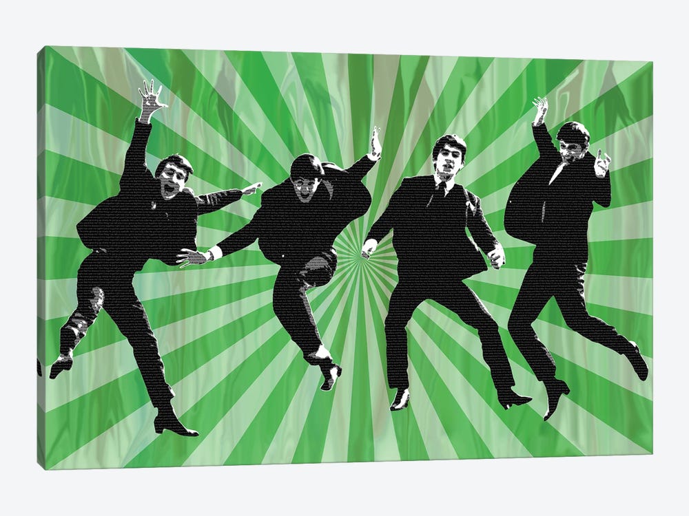 Beatles Jump II Green by Gary Hogben 1-piece Art Print