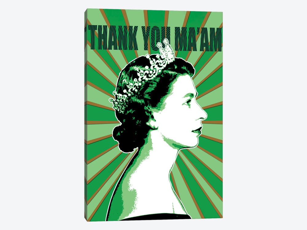 Thank You Ma'am - Green by Gary Hogben 1-piece Art Print
