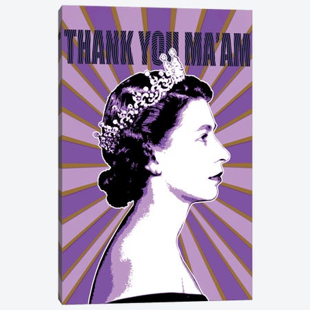 Thank You Ma'am - Purple Canvas Print #GHO186} by Gary Hogben Canvas Art