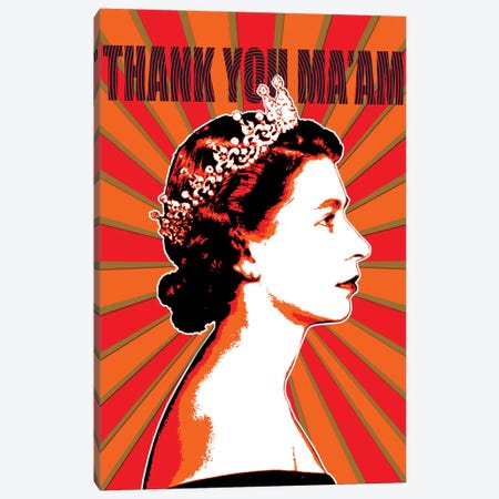 Thank You Ma'am - Red Canvas Print #GHO187} by Gary Hogben Canvas Wall Art