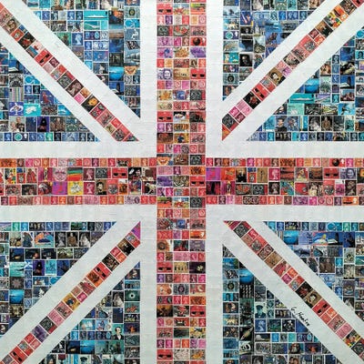 Square Union Jack by Gary Hogben acrylic art print