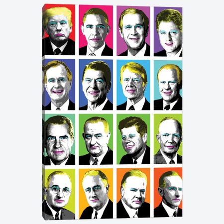 16 Presidents Canvas Print #GHO1} by Gary Hogben Canvas Print