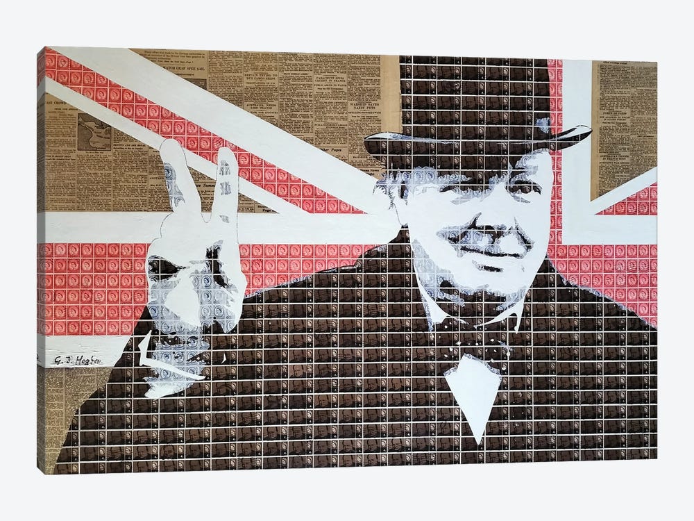 Churchill Victory II by Gary Hogben 1-piece Canvas Art