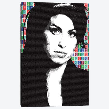 Amy Winehouse Canvas Print #GHO2} by Gary Hogben Art Print