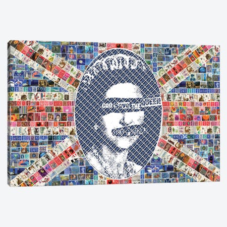 God Save The Queen Canvas Print #GHO36} by Gary Hogben Canvas Art Print