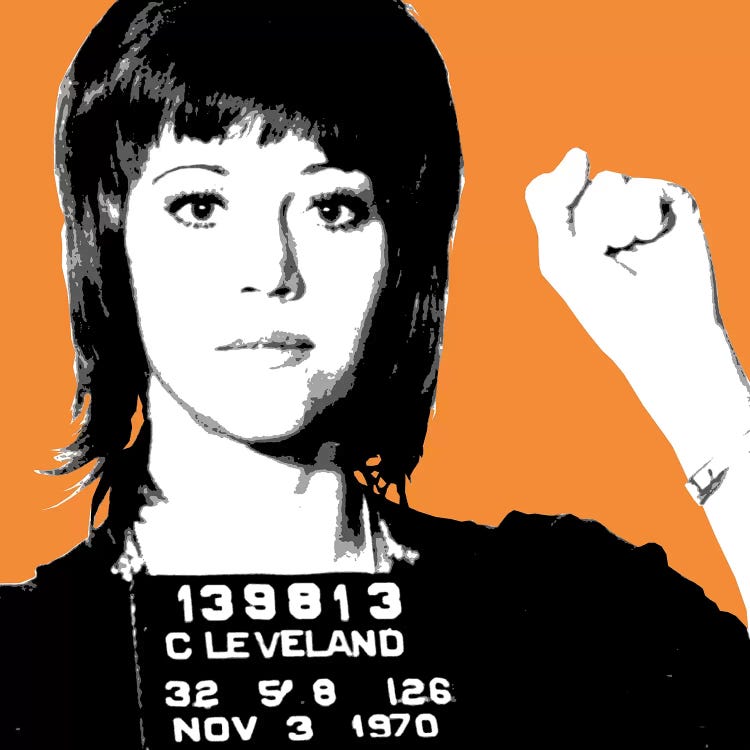 Jane Fonda Mug Shot - Orange