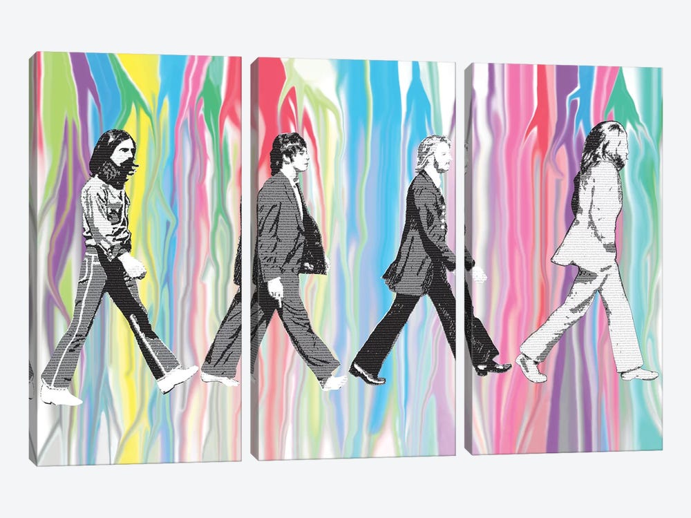 Beatles - Abbey Road by Gary Hogben 3-piece Canvas Art