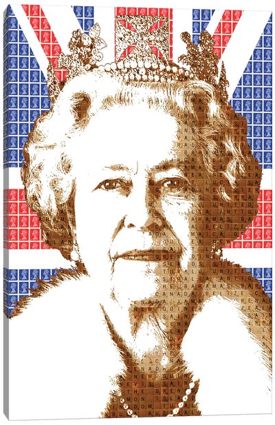 Liz - Flag Canvas Art Print - Royalty