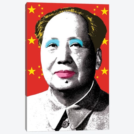 Marilyn Mao - Flag Canvas Print #GHO45} by Gary Hogben Canvas Wall Art
