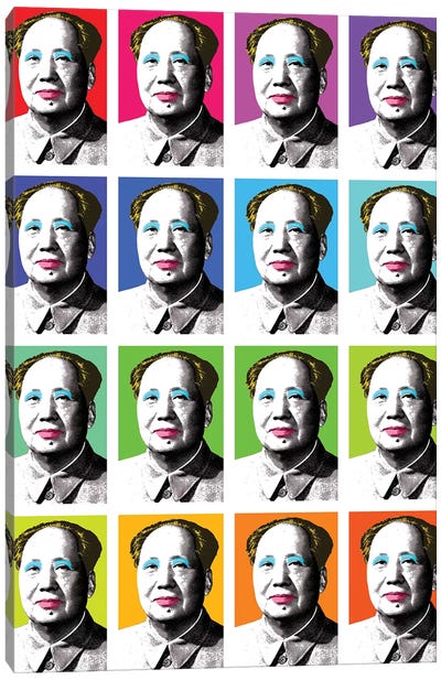 Marilyn Mao X 16 Canvas Art Print - Mao Zedong
