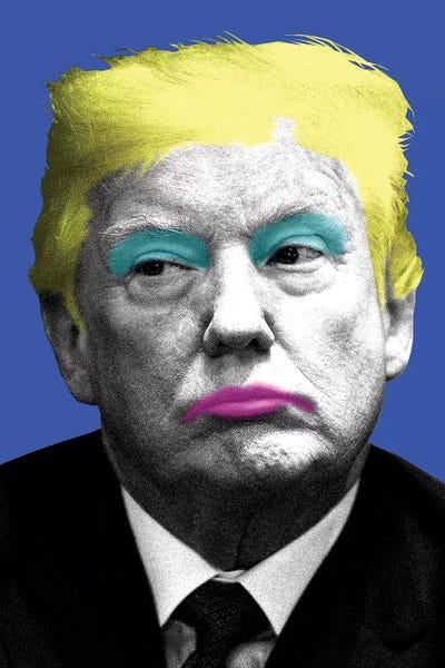 Gary Hogben: Marilyn Trump - Blue by Gary Hogben