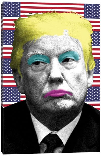Marilyn Trump - Flag Canvas Art Print - Donald Trump