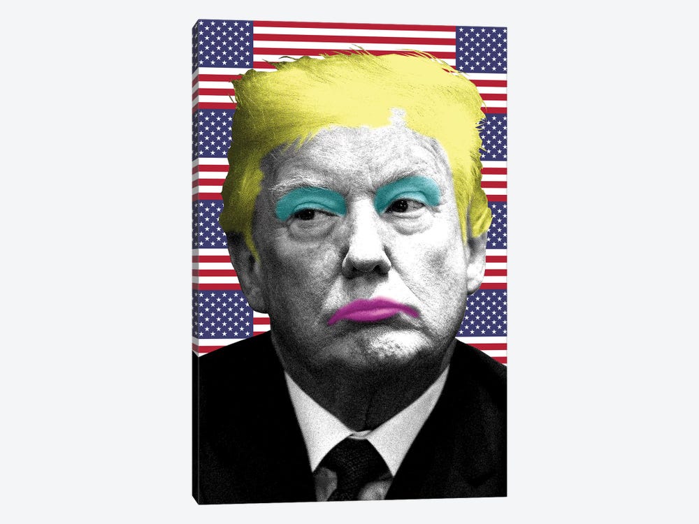 Marilyn Trump - Flag by Gary Hogben 1-piece Canvas Art Print