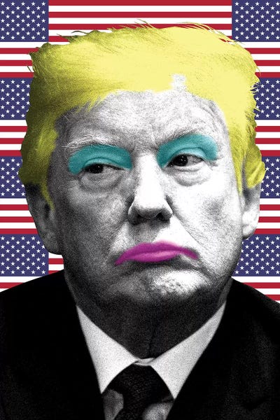 Gary Hogben: Marilyn Trump - Flag by Gary Hogben