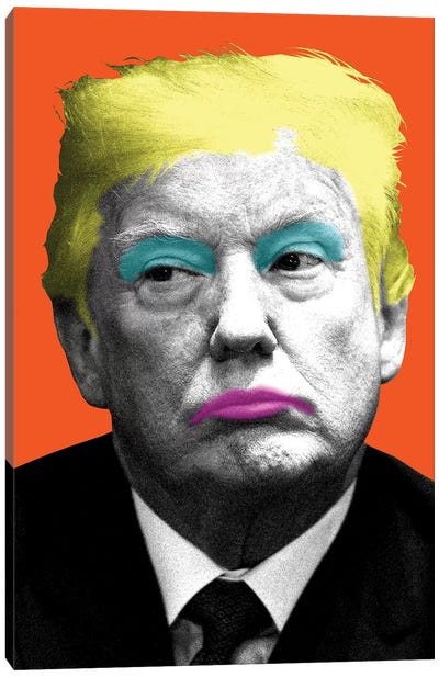 Marilyn Trump - Orange Canvas Art Print - Donald Trump