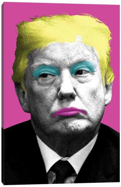 Marilyn Trump - Pink Canvas Art Print - Donald Trump