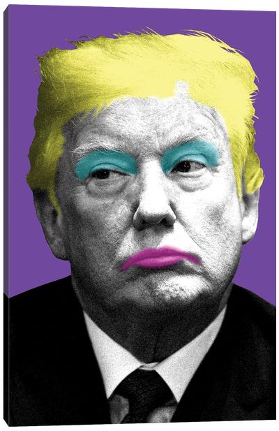 Marilyn Trump - Purple Canvas Art Print - Donald Trump