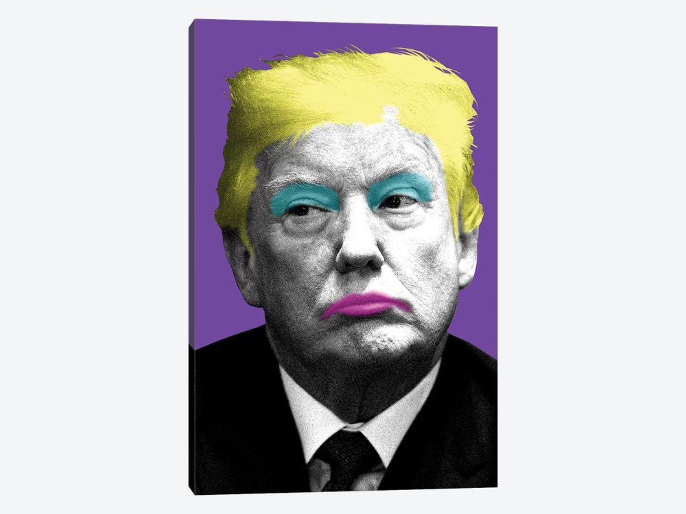 Marilyn Trump - Purple by Gary Hogben 1-piece Canvas Print