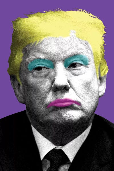 Gary Hogben: Marilyn Trump - Purple by Gary Hogben