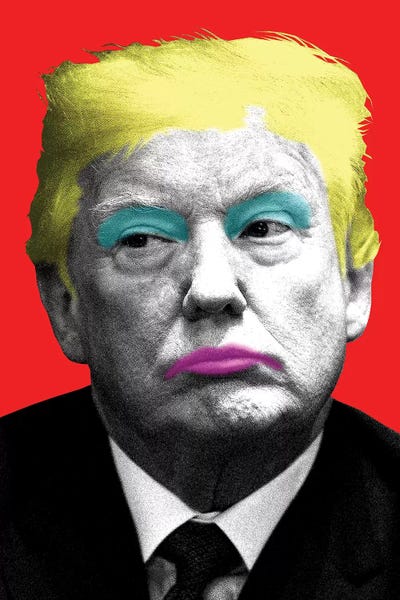 Gary Hogben: Marilyn Trump - Red by Gary Hogben