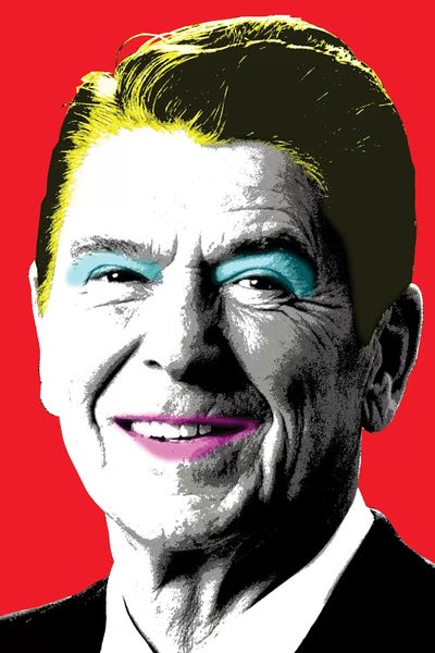 Gary Hogben: Nancy Reagan - Red by Gary Hogben